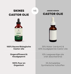 Skines® Castor Olie - 100ml - Biologisch & Koudgeperst